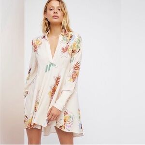 Free People field of butterflies tunic/ dress Size S
